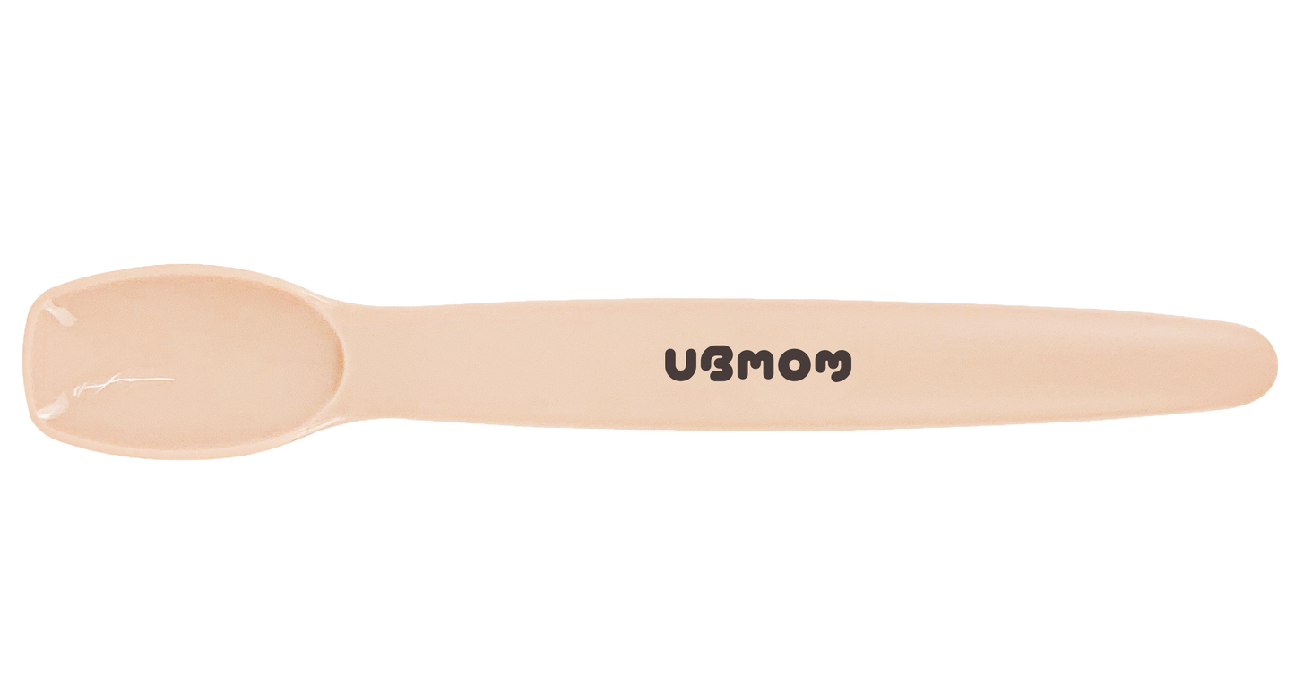 UBMOM Silicone Soft-Tip Baby Feeding Spoon Case Set