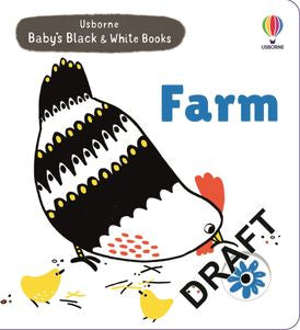 USBORNE Baby's Black and White Books: Farm (Mary Cartwright)
