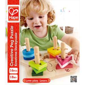 Hape Creative Toddler Wooden Peg Puzzle