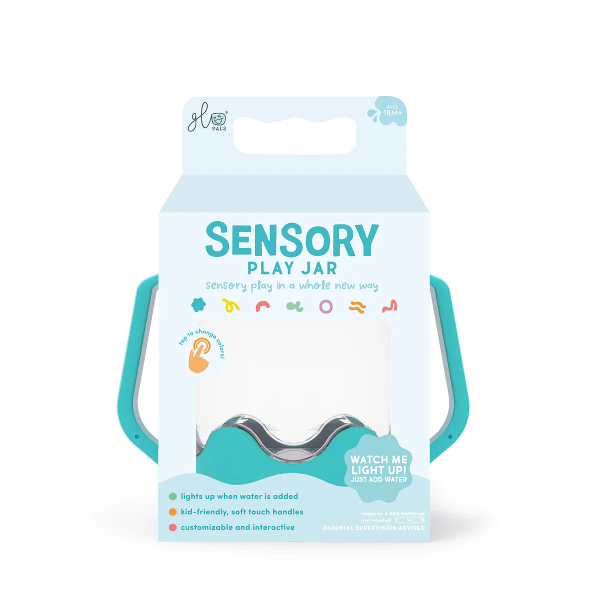 Glo Pals - Sensory Light Up Jar - Blue