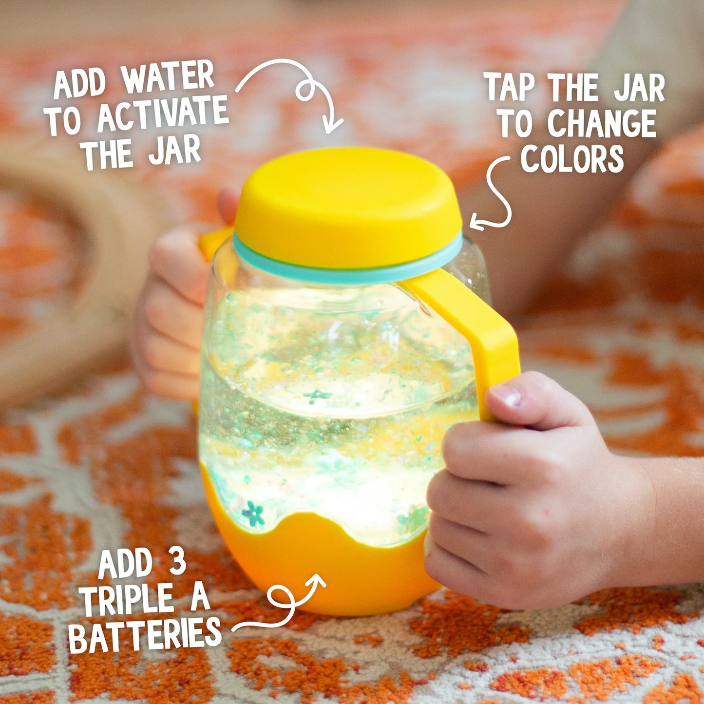 Glo Pals - Sensory Light Up Jar - Green