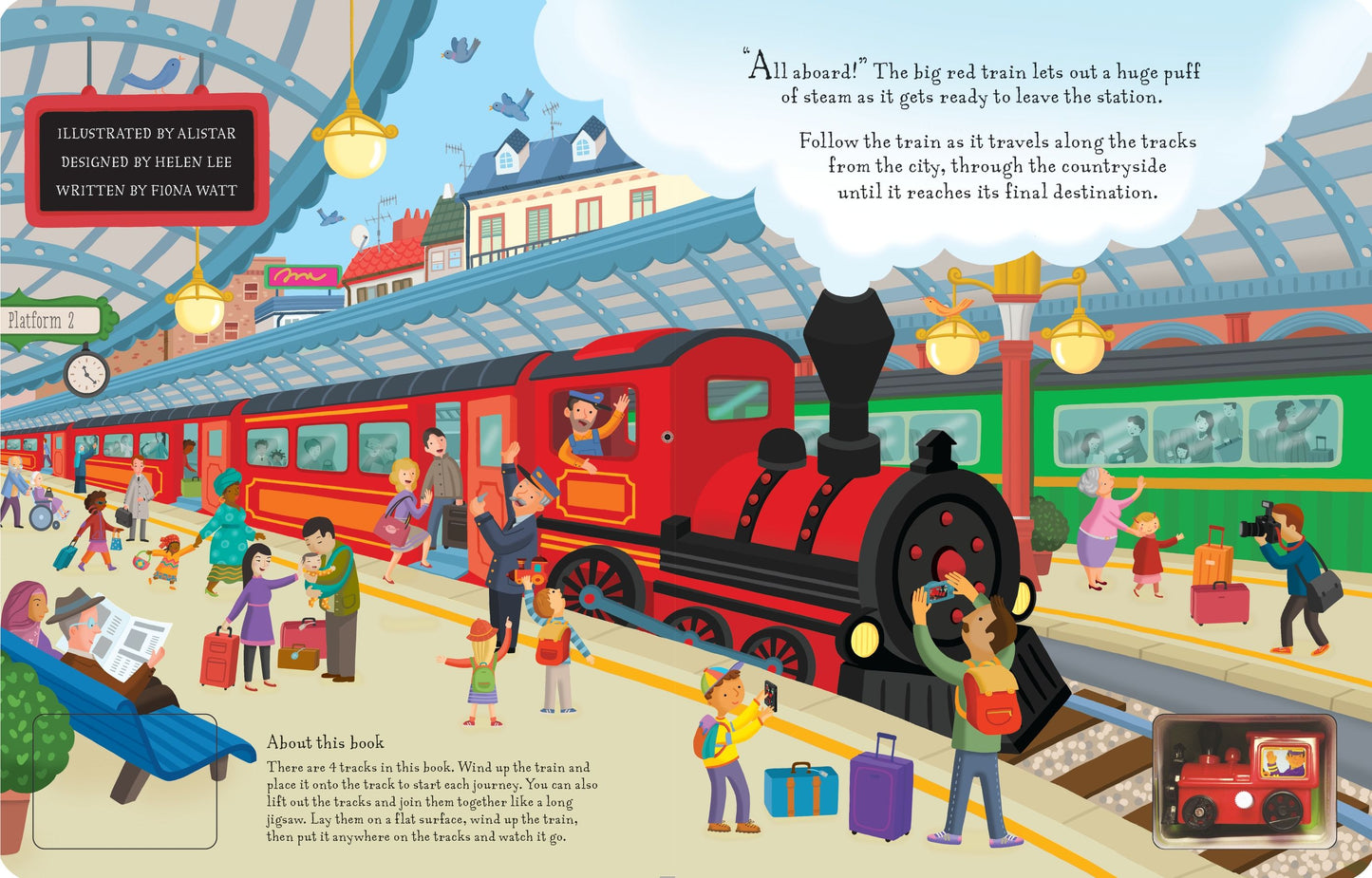USBORNE Wind-up Train (Fiona Watt)