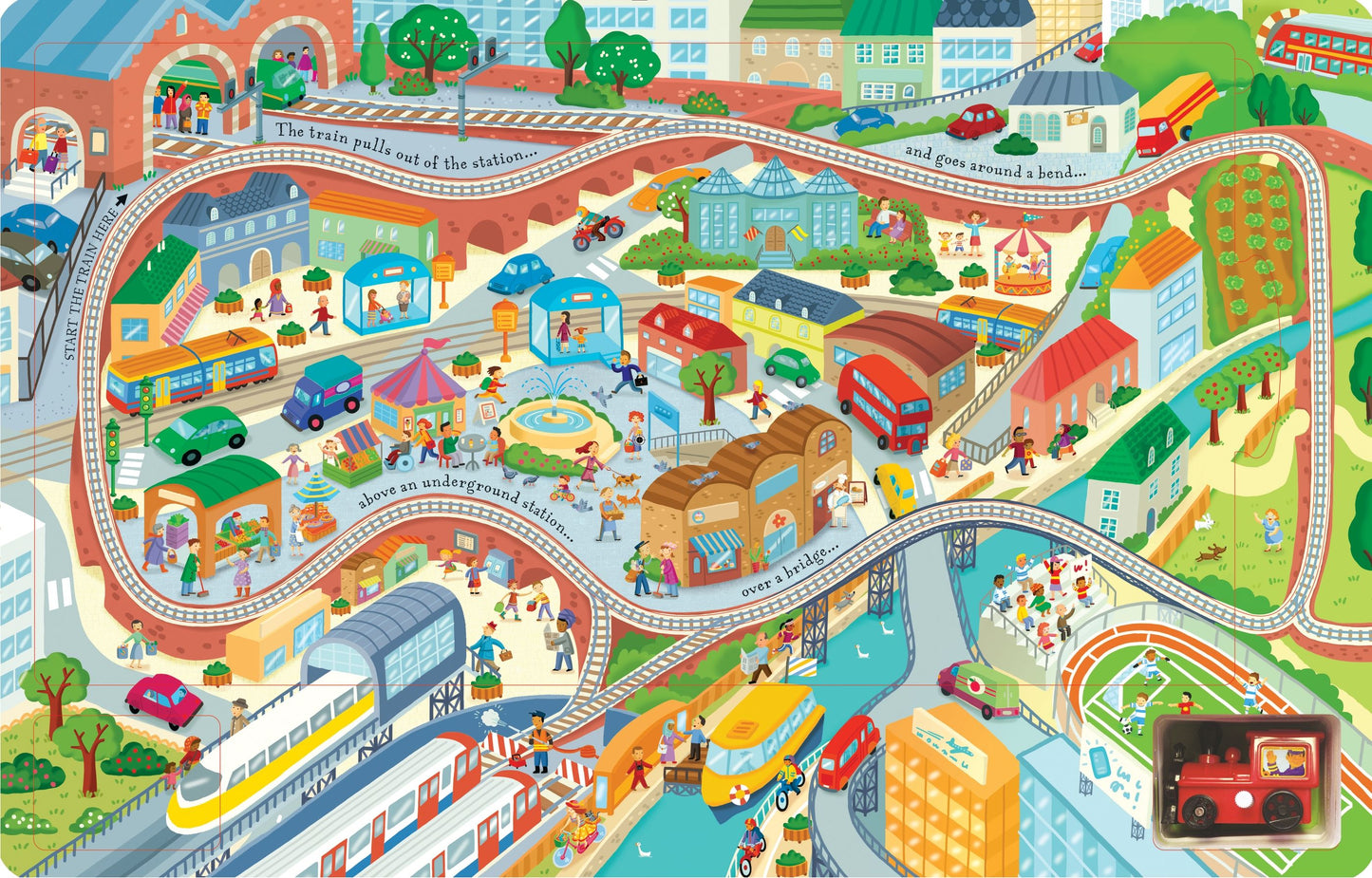 USBORNE Wind-up Train (Fiona Watt)
