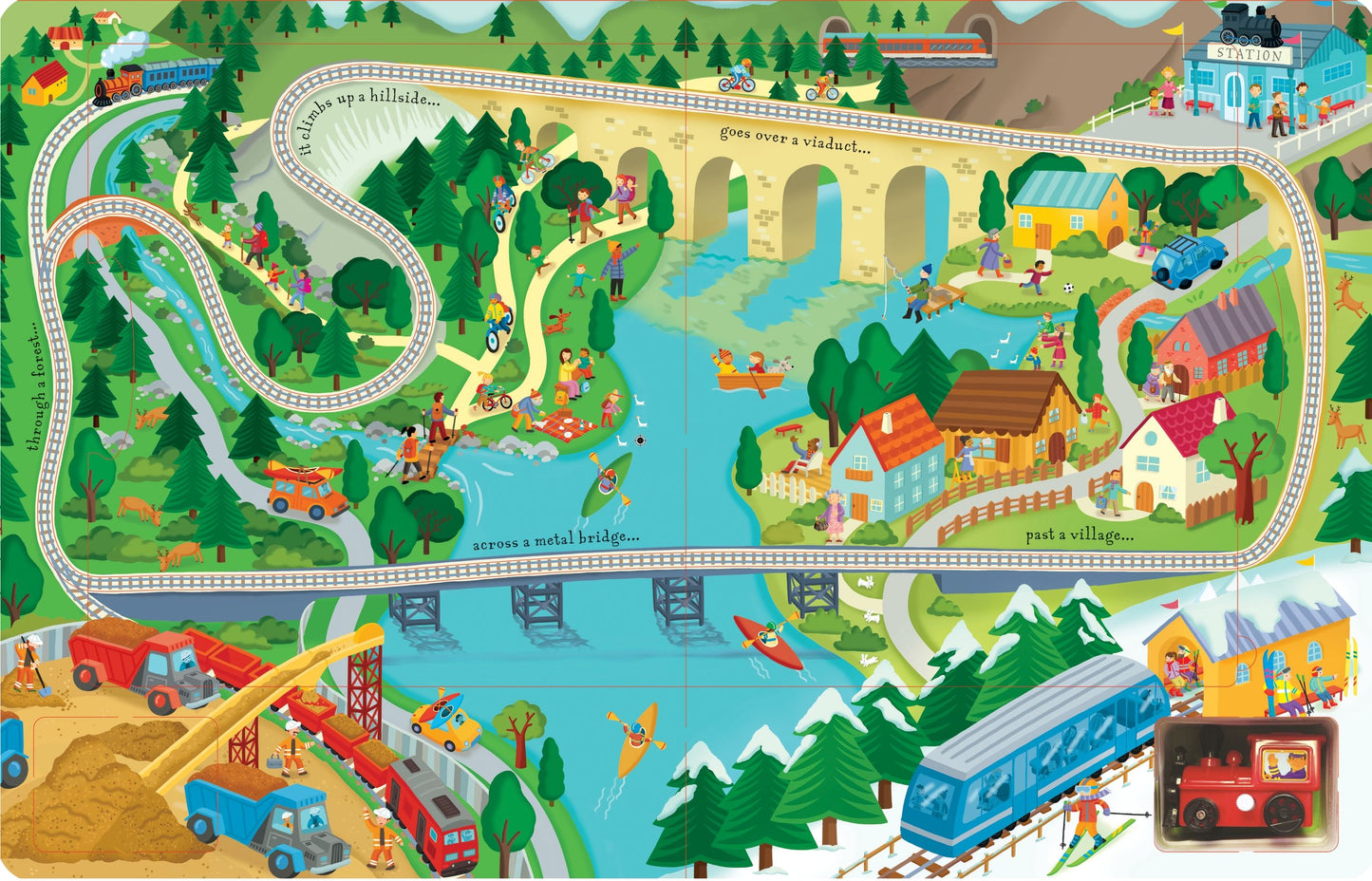 USBORNE Wind-up Train (Fiona Watt)