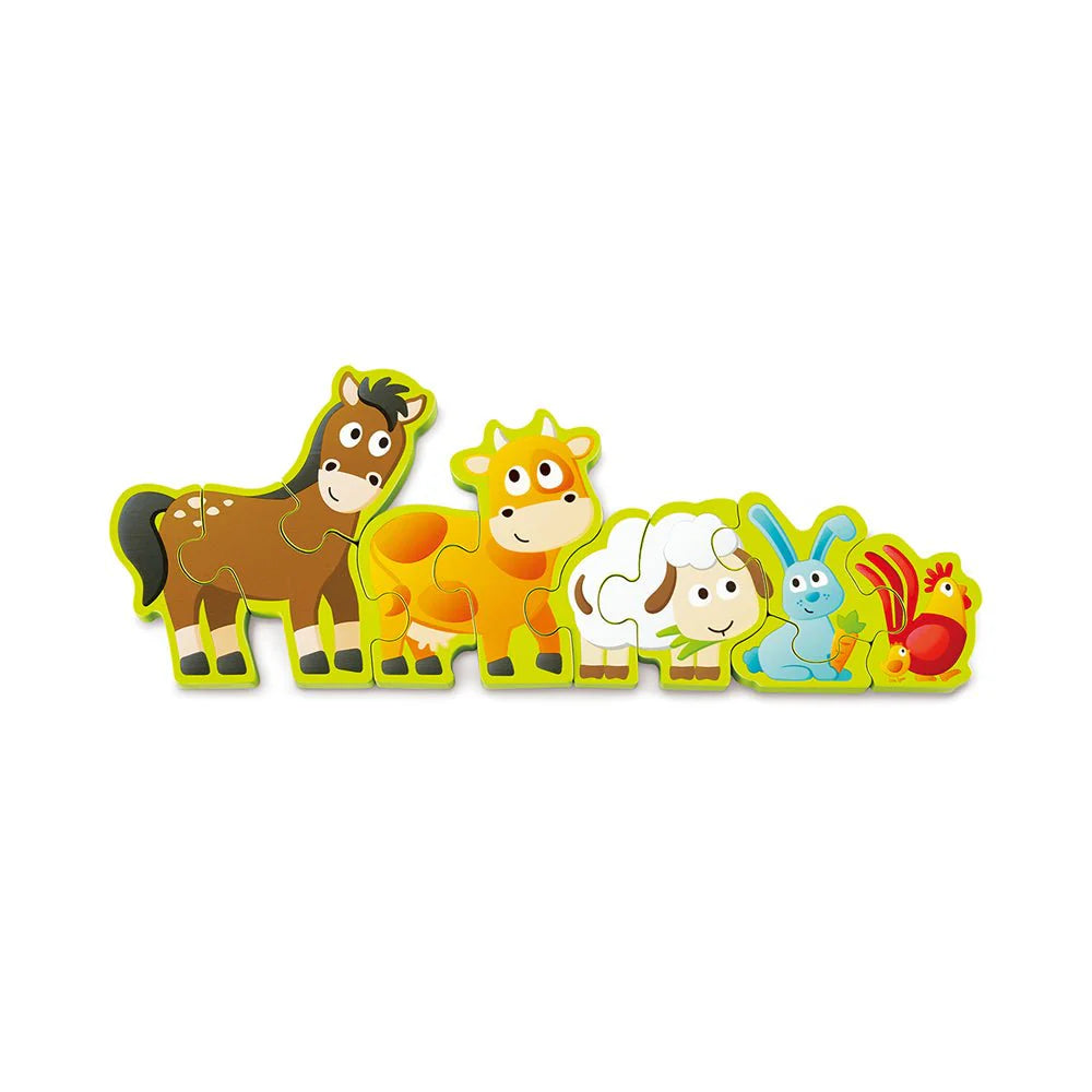 Hape Numbers and Farm Animals Wooden Puzzle