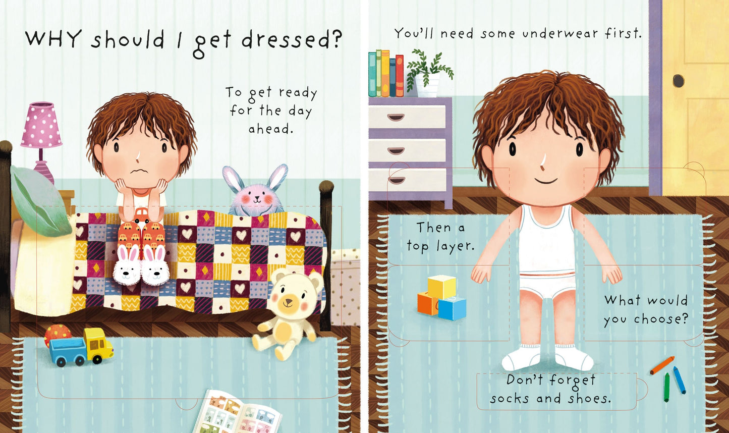 USBORNE Lift-the-Flap Very First Questions and Answers: Why Should I Get Dressed?